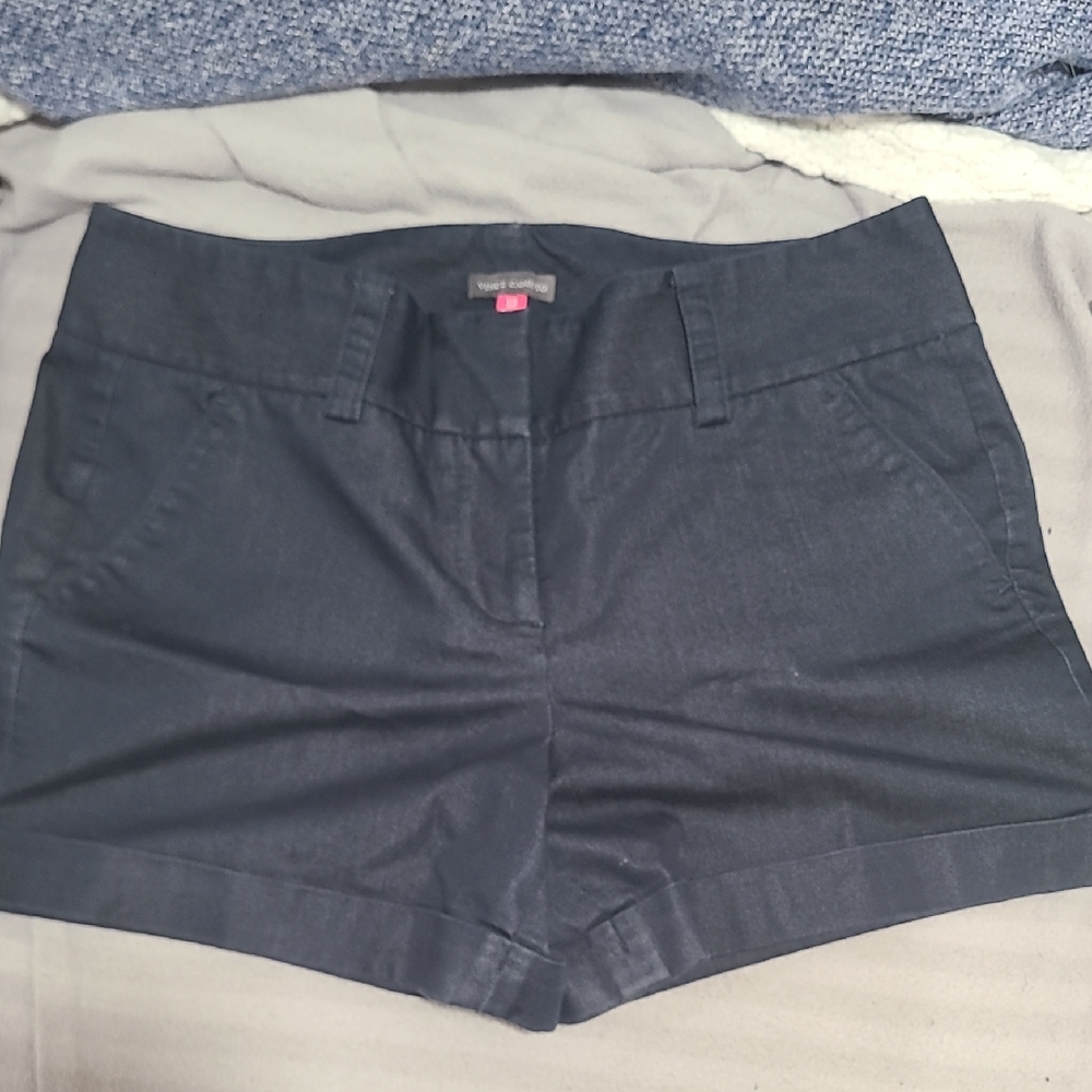 Vince Camuto Navy High Waist Shorts